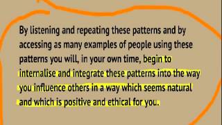 Ericksonian Language Patterns Part 1