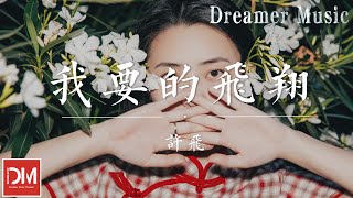 我要的飛翔 - 許飛『我要的堅強 不是誰的肩膀，懷抱是個不能停留的 地方』【動態歌詞】