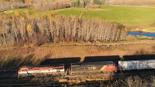 Railfanning Lindbrook AB with BC rail cowl leading!