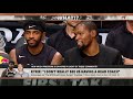 Stephen A. to Kyrie Irving What do you mean you don't need a coach!  First Take