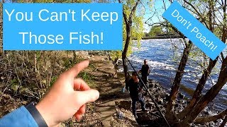 CALLING THE DNR ON POACHERS WHILE SMALLIE FISHING!?!