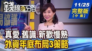 【錢線百分百】20191125完整版(中集)《價量研判集中行情 多空關鍵看月線?! \