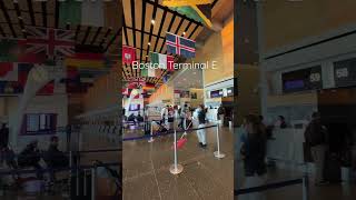 Japan Airlines Check in at Boston Airport Terminal E