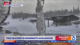 2 Mammoth Mountain ski patrol workers caught in avalanche