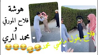 هوشة فلاح المورقي و محمد المري🤣😂 فلاح يقول ماضي محمد🤣🤣😂 | سنابات فراج قزيع السهلي