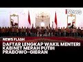 [FULL] Daftar Lengkap Wakil Menteri Kabinet Merah Putih Prabowo-Gibran