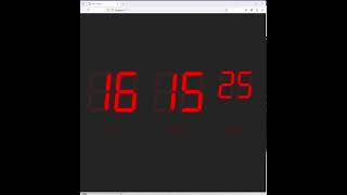 Digital Clock using React 7 Segment Display
