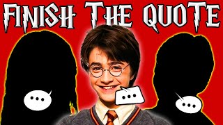 Ultimate Harry Potter Quiz - Can You Finish The Line AND Match The Right Character?