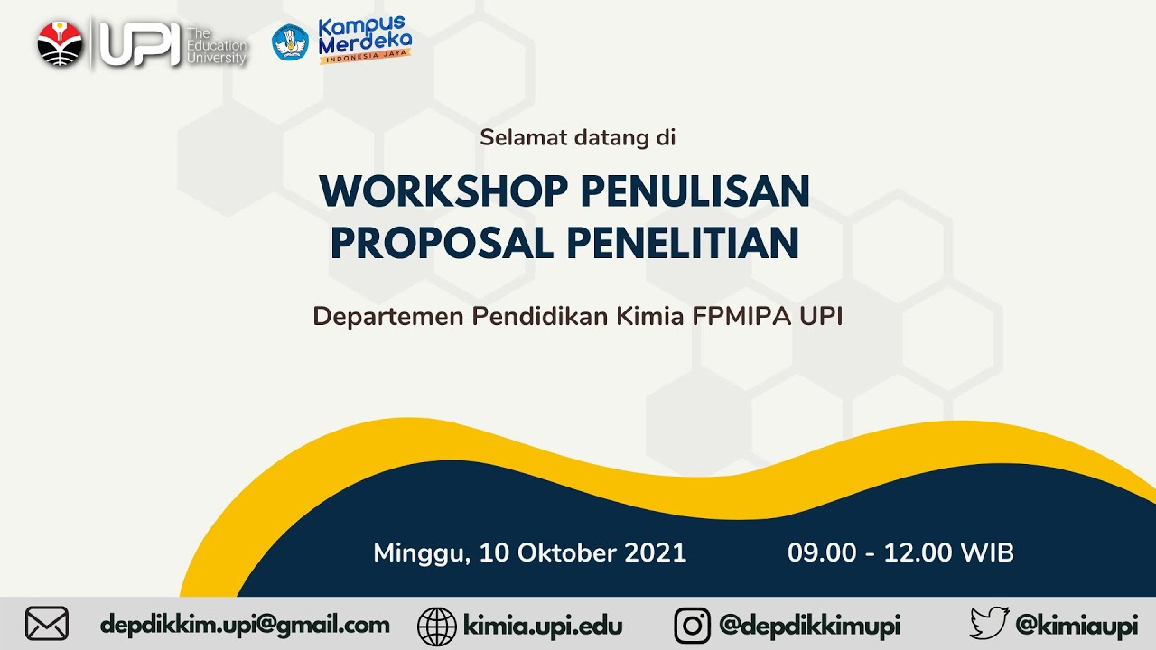 Workshop Penulisan Proposal Penelitian Youtube