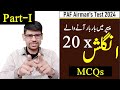 English 20 x most repeated mcqs for Paf Test Preparation 2024 - aerotrade, mtd, security, pf&di etc