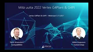 Mitä uutta Vertex G4Plant 2022