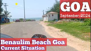 South Goa | Benaulim Beach - September | Current Situation | Pubs | Shacks | Goa Vlog | Goa 2024 |