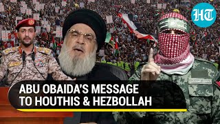 Abu Obaida 'Salutes' Houthis For Red Sea Attacks | Watch Hamas' New Message To Israel On Gaza