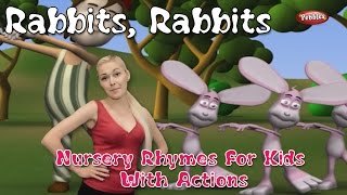 Rabbits Rabbits Rhyme With Actions | 3D Nursery Rhymes For Kids With Lyrics | Children Action Songs