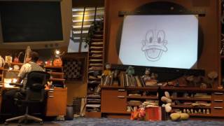 How to Draw Donald Duck Animation Academy at Disney California Adventure Theme Park Anaheim CA