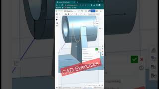 CAD Exercise 20 | Onshape #cad #onshape #autocad #solidworks #engineering #mechanical #drafting
