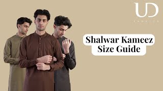 Shalwar Kameez Size Guide | UD Fabrics