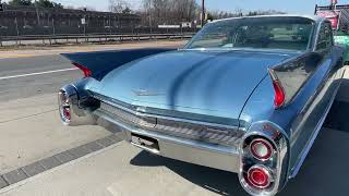 1960 Cadillac Series 62 Coupe Blue White top, Clean Driver for sale www.hollywoodmotorsusa.com