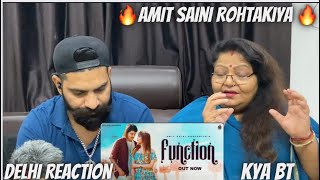 Reaction With Mom | AMIT SAINI ROHTAKIYA : FUNCTION ( FULL VIDEO ) NEW HARYANVI SONG 2023