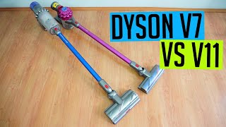 Dyson V7 vs. V11 Cordless Vacuum Comparison  [Test Results \u0026 Review]