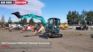 2022 Sunward SWE35UF Hydraulic Excavator