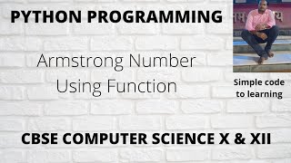 Python Program To Check Armstrong Number Using Function (Hindi)