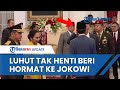 Reaksi Jokowi saat Luhut Menangis & Tak Henti Beri Hormat seusai Menantunya Dilantik Jadi KSAD