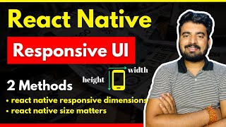 React Native Responsive UI using 2 Methods 🔥 | Make App Responsive 😎 | Engineer Codewala