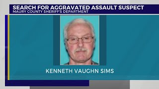 Search for Maury County aggravated assault suspect