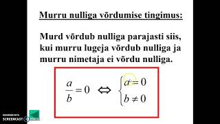 Murdvõrrand ja selle lahendamine