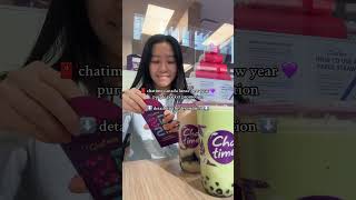 free boba, vacation, skincare, and more! 🧧💜 | chatime canada