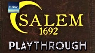 Salem 1692 Board Game | Playthrough