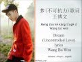 梦(不可抗力)歌词-王博文 Dream (Uncontrolled Love) lyrics-Wang BoWen | Chinese | Pinyin | English |