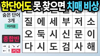 각 문제 당 단어 한개는 필수입니다ㅣ숨은단어찾기,치매예방,치매테스트,치매예방퀴즈,단어퀴즈,치매예방활동,낱말퀴즈