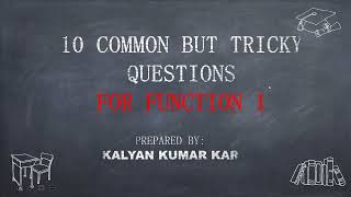 Function 1  MMD Surveyor 10 Tricky Questions ।। 2MFG Oral Preparation ।। Video: 1