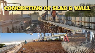 How make concreting of roof slab \u0026 boundary wall