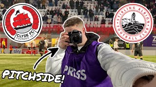 I WENT PITCHSIDE AS CLYDE DEFEAT STIRLING ALBION 💥