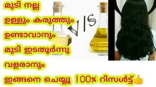 ദിവസങ്ങൾക്കുള്ളിൽ മുടി തഴച്ചു വളരാനും നല്ല കരുത്തും ഉള്ളും ഉണ്ടാവാനും ഇത് പോലെ ചെയ്യൂ | thick hair