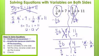 5/6b + 7 = 1/6b + 11