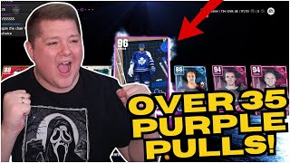 *35+ PURPLE PULLS!* INSANE HUT REWARDS PACK OPENING! | NHL 24 Pre-Season