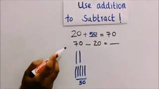 Common Core Subtracting using Addition and Mental Math