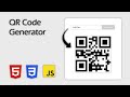 Build a QR Code Generator with HTML, CSS and JavaScript