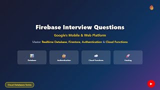 Firebase Interview Questions 2025 - Complete Guide (Realtime DB, Firestore, Auth)