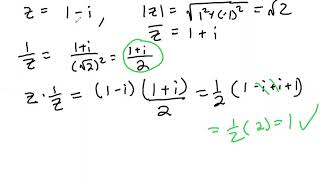 152 Complex #s 4: Reciprocals and quotients