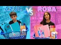 Comprando Material  Escolar PELA COR AZUL VS ROSA /  PAPELARIA LEITURA- 2024