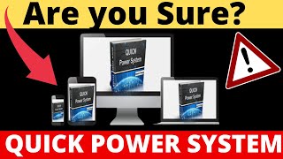 ALERT⚠️Quick Power System Review 2022. DOES Quick Power System WORKS? The Truth!