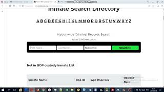 Inmates search