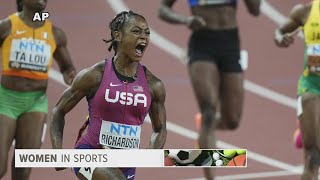 Sha'Carri Richardson claims world title in 100-meter dash