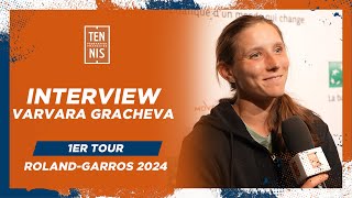 Interview de Varvara Gracheva après le 1er Tour de Roland-Garros 2024 | FFT