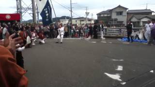 2012年 御坊市・吉田祭③ 幟差し(2)